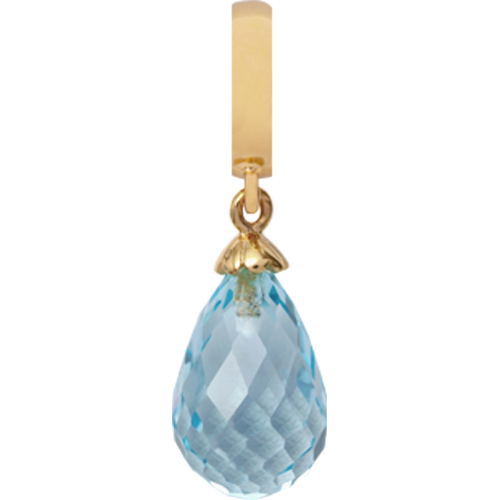 Image of Christina Collect Sky Topaz Drop forgyldt charm